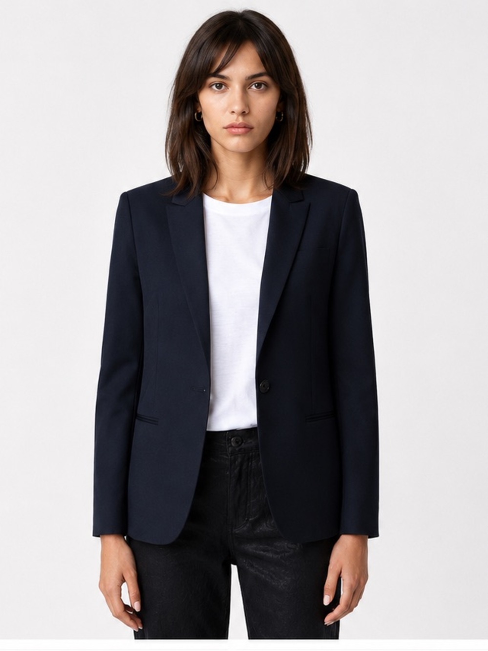 ZADIG & VOLTAIRE Viva Love Strass Blazer Navy $578 Retail